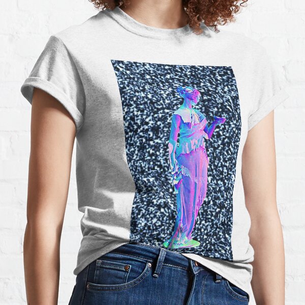 digitale Muse des Vaporwave-Glitch Classic T-Shirt