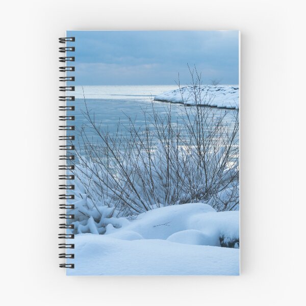 Item preview, Cold Blue Stillness - Polar Vortex Ice and Snow Formations on Lake Ontario designed and sold by Georgia Mizuleva.