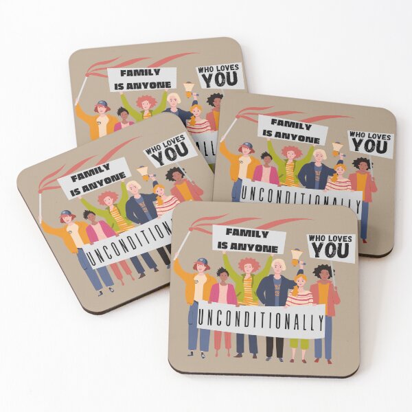 Item preview, Family is Anyone Who Loves You Unconditionally  designed and sold by Novelty-Shirts.