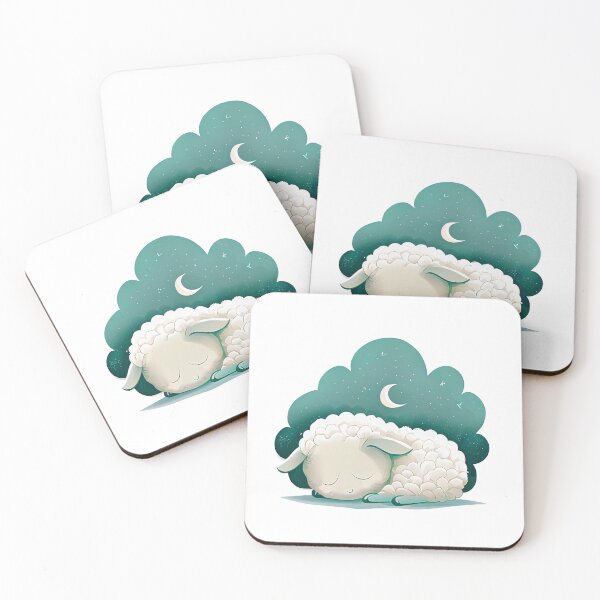 Item preview, A young baby lamb sleeping under the stars designed and sold by lightsonfire.