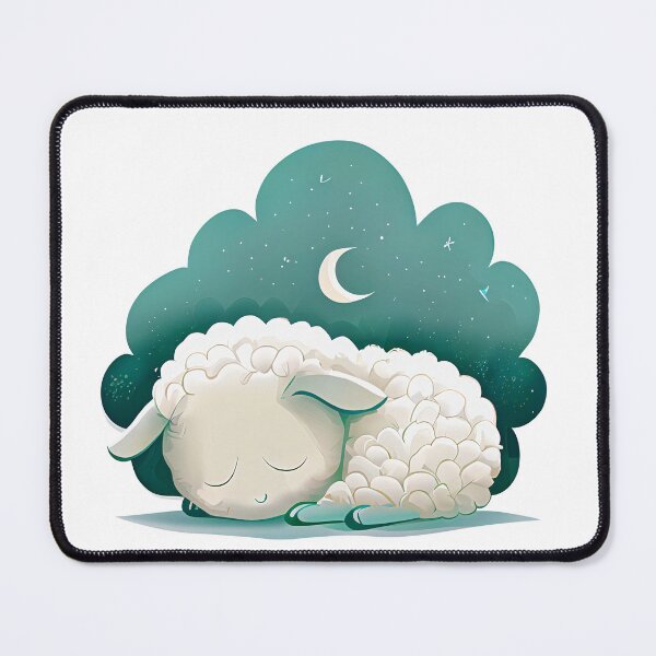 Item preview, A young baby lamb sleeping under the stars designed and sold by lightsonfire.