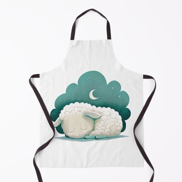 Item preview, A young baby lamb sleeping under the stars designed and sold by lightsonfire.