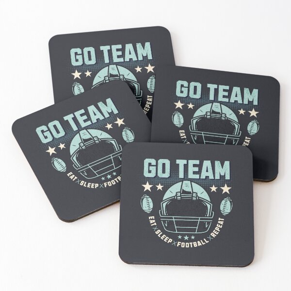 Artikelvorschau, Los Team | Essen, Schlafen, Fußball, Wiederholen | Super Bowl entworfen und verkauft von simonlidesign.