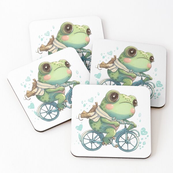 Item preview, Frog Commuter Sticker designed and sold by Cute Critters Stickers.