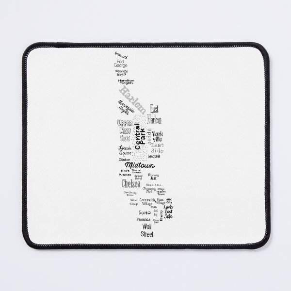 Item preview, new york city/manhattan map - white designed and sold by Mitra Farmand.