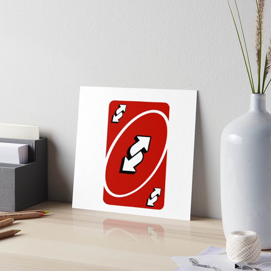 uno reverse card Canvas Print for Sale by Celise21