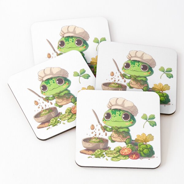 Item preview, Frog Sous Chef Sticker designed and sold by Cute Critters Stickers.