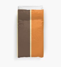 1970's Color Palette Retro Stripe Pattern Duvet Cover