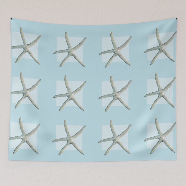 Item preview, Starfish in  light blue designed and sold by LisaLeQuelenec.