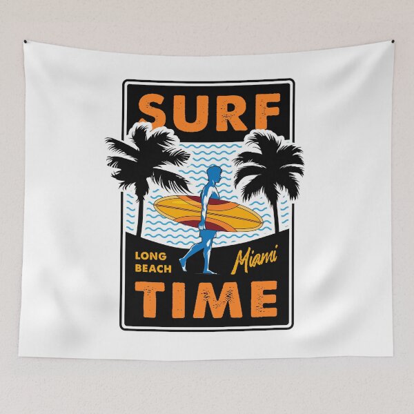 Item preview, surf time long beach miami designed and sold by designsmaster99.