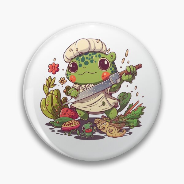 Item preview, Frog Chef Sticker designed and sold by Cute Critters Stickers.