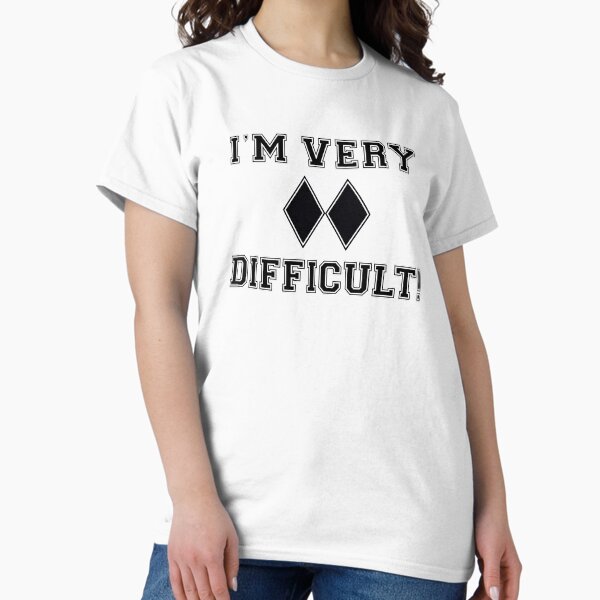 Item preview, Skiing I'm Very Difficult Double Black Diamond designed and sold by DESTINATIONS DECAL.