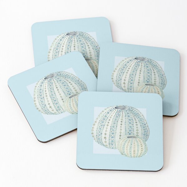 Item preview, Urchins in light blue designed and sold by LisaLeQuelenec.