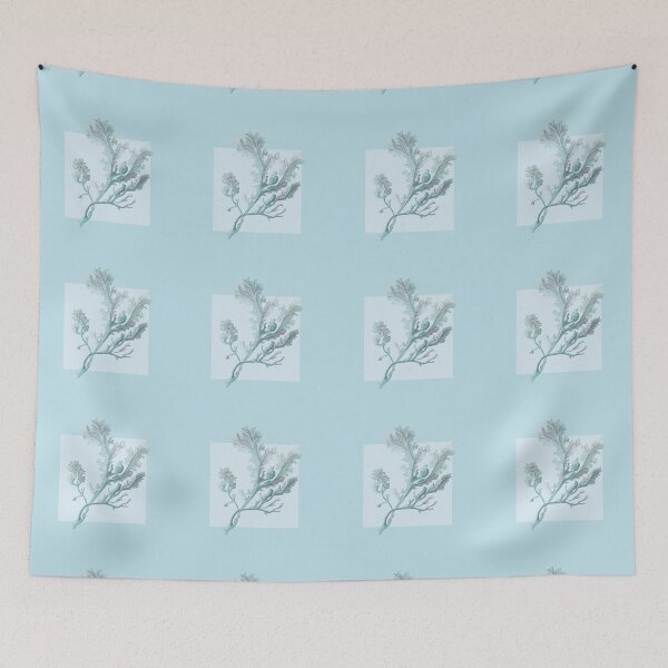 Item preview, Botanical seaweed in pale blue designed and sold by LisaLeQuelenec.
