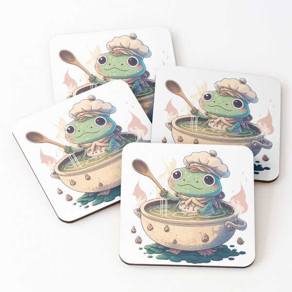 Item preview, Frog Soup Connoisseur Sticker designed and sold by Cute Critters Stickers.
