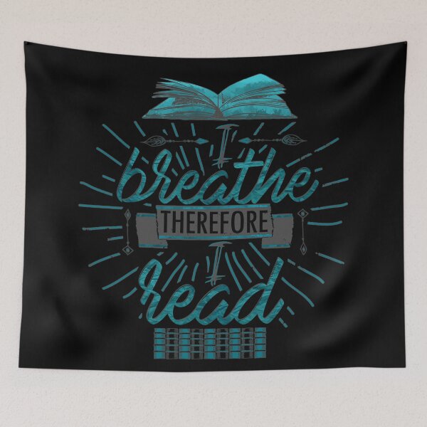Item preview, I Breathe, Therefore I Read designed and sold by EllunaArts.