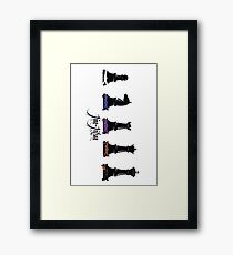 jiu jitsu chess Framed Print
