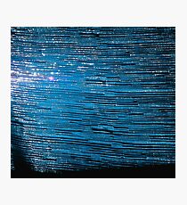Deep Carolina Blue Rush Photographic Print