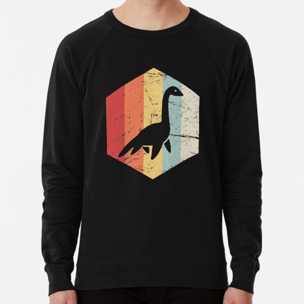 Retro 70s Loch Ness Monster Icon Lightweight Sweatshirt