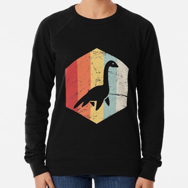 Retro 70s Loch Ness Monster Icon Lightweight Sweatshirt