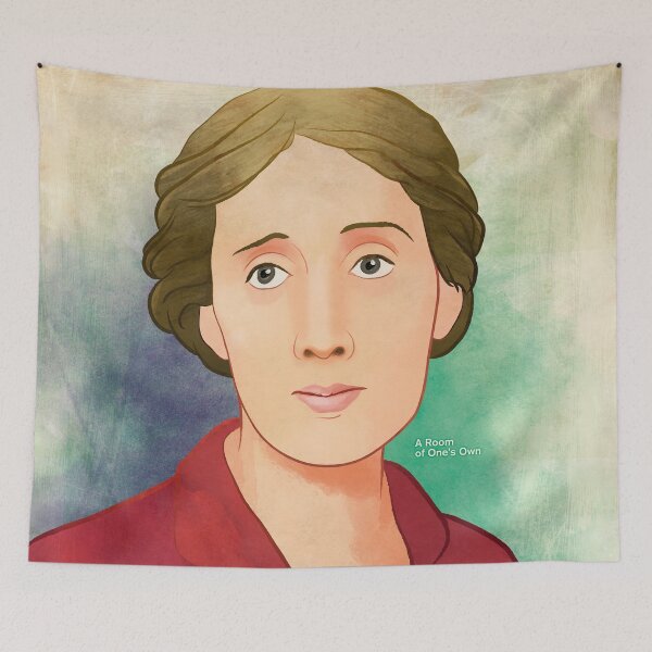 Item preview, A Room of One's Own Virginia Woolf Literary Art for Book Lovers, Feminist Art designed and sold by RedHillPrints.