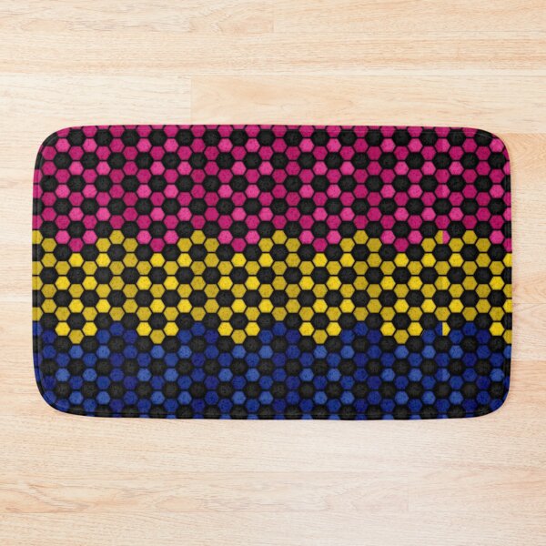 Item preview, Seamless Football Pattern in Pansexual Pride Flag Colors designed and sold by LiveLoudGraphic.