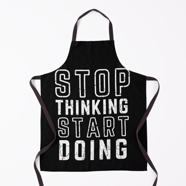 Item preview, STOP THINKING START DOING black background modified distressed designed and sold by KingsManKind.