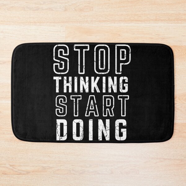 Item preview, STOP THINKING START DOING black background modified distressed  designed and sold by KingsManKind.