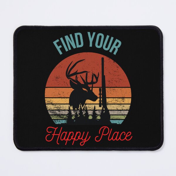 Item preview, Find Your Happy Place: Inspirational Deer and Hunting Silhouette designed and sold by BuyByButterfly.