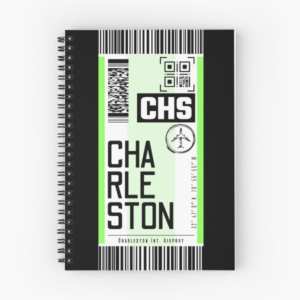 Item preview, CHARLESTON CHS classic luggage tag airport stickers designed and sold by LeddsoDello.
