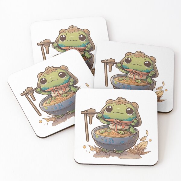 Item preview, Froggy Noodle Swim designed and sold by Cute Critters Stickers.