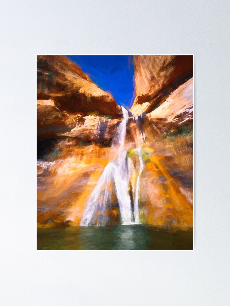 Lower Calf Creek Falls Utah X100 Poster
