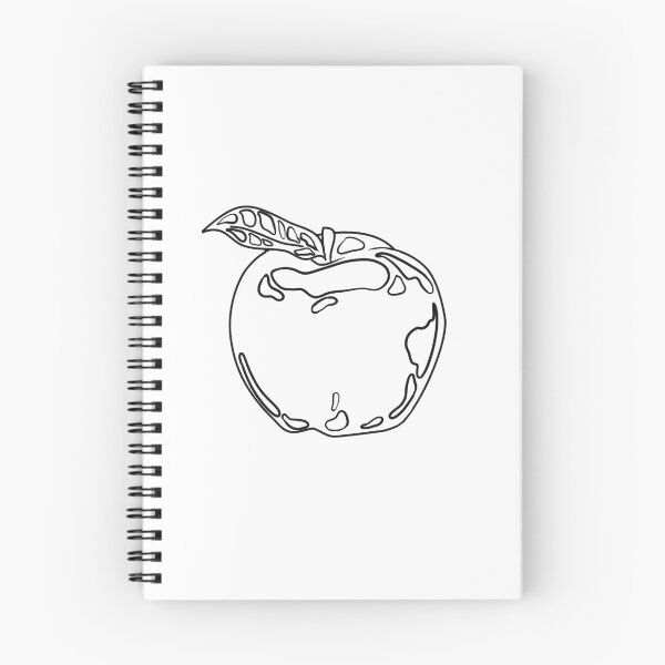 Item preview, diseño de línea de manzana designed and sold by OFreiART.