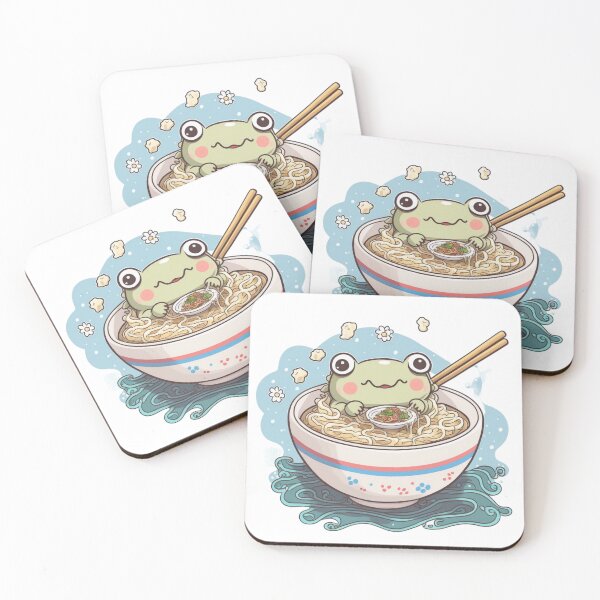 Item preview, Frog Noodle Swim designed and sold by Cute Critters Stickers.