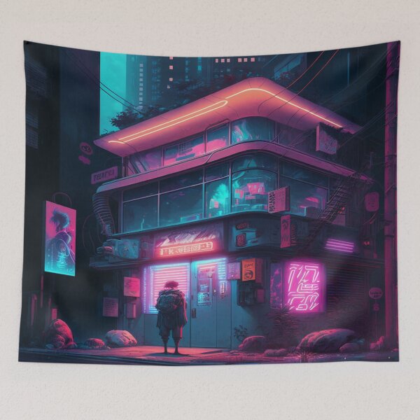 Item preview, Retrowave japanese store  designed and sold by Hestilyass.