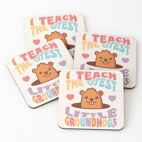 Item preview, Groundhog Day Teacher I Teach the Cutest Little Groundhogs designed and sold by yelly123.