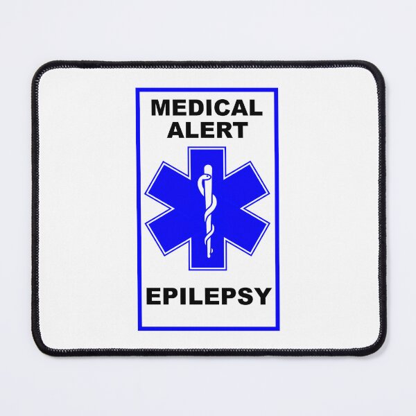 Item preview, Medical Alert EPILEPSY Alert Awareness Blue designed and sold by Frugal-Fox.