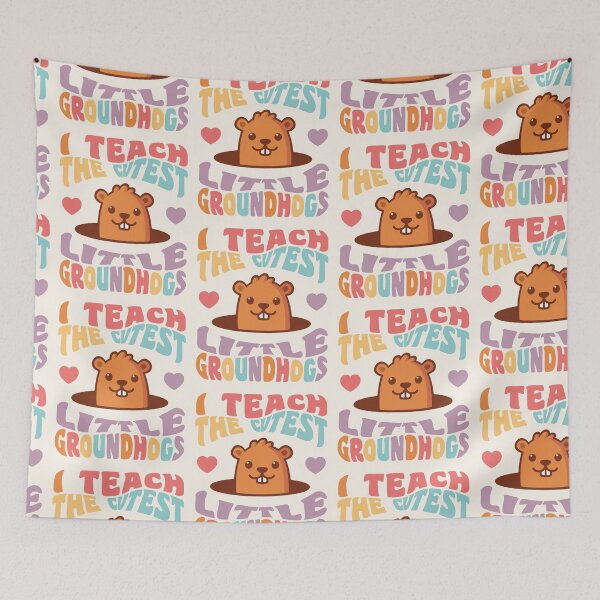 Item preview, Groundhog Day Teacher I Teach the Cutest Little Groundhogs designed and sold by yelly123.