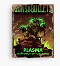 Fallout 4 Guns and Bullets Plasma Weapons of Tomorrow Poster Canvas Print