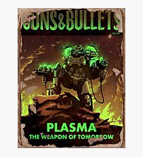 Fallout 4 Guns and Bullets Plasma Weapons of Tomorrow Poster Photographic Print