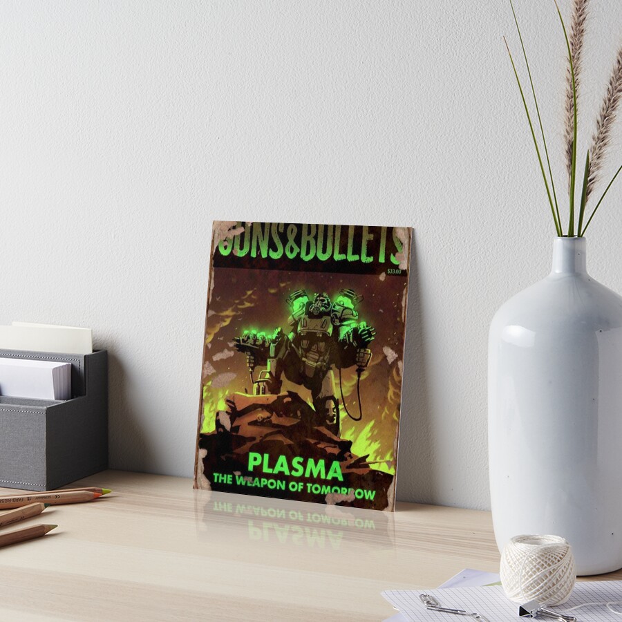 Fallout 4 Guns and Bullets Plasma Weapons of Tomorrow Poster Art Board Print