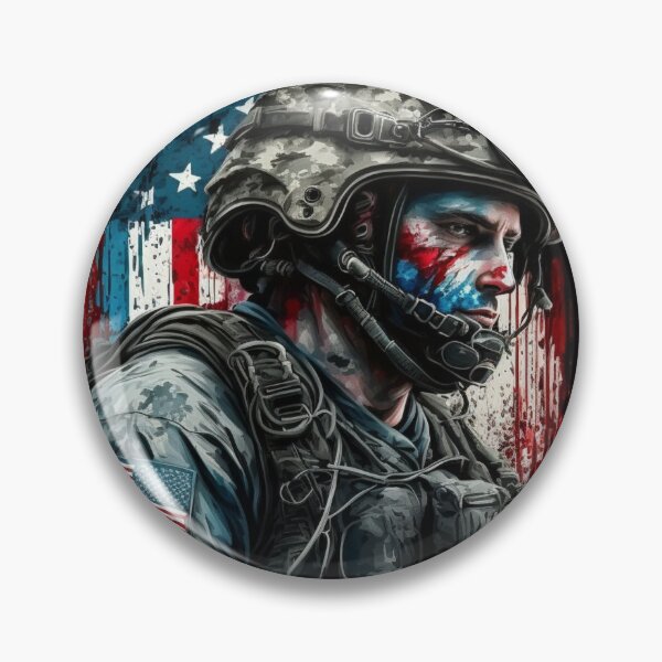 Artikelvorschau, Amerikanischer Soldat, Militärveteran, Patriot, USA entworfen und verkauft von Logic72.