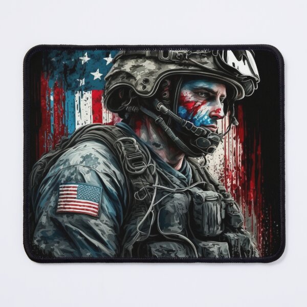Artikelvorschau, Amerikanischer Soldat, Militärveteran, Patriot, USA entworfen und verkauft von Logic72.