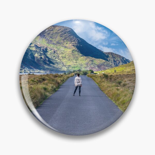 Item preview, A graceful woman walking the road to the mountains in Connemara, County Galway, Ireland designed and sold by AlbertMi.