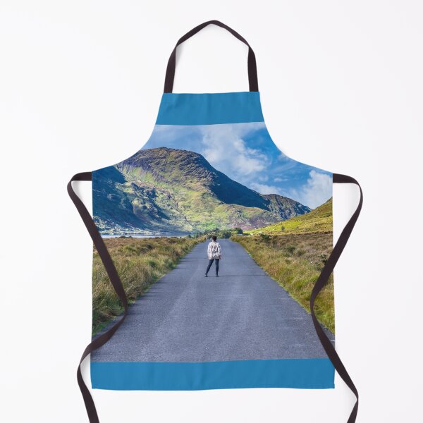 Item preview, A graceful woman walking the road to the mountains in Connemara, County Galway, Ireland designed and sold by AlbertMi.