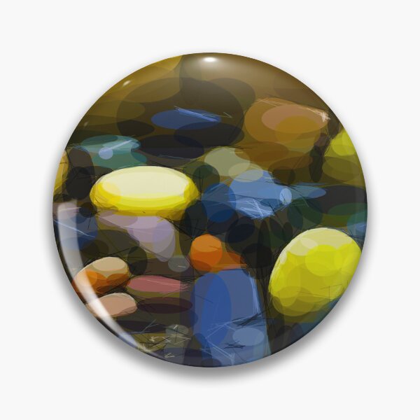 Item preview, Wet colourful beach pebbles on Orkney. Image is made entirely using circles.s. designed and sold by janesg.