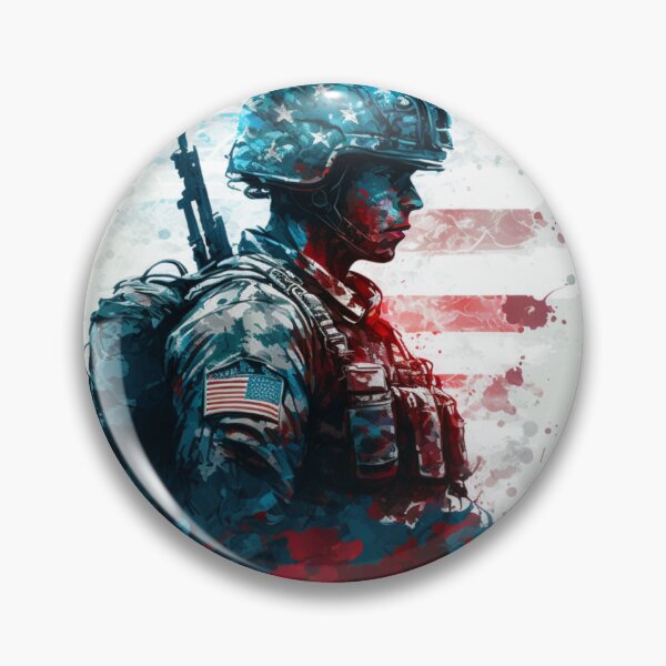 Artikelvorschau, Amerikanischer Soldat, Militärveteran, Patriot, USA entworfen und verkauft von Logic72.