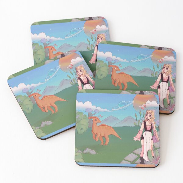 Item preview, Dinosaur landscape  designed and sold by Pinkalpacax.