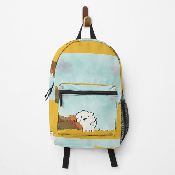 Item preview, Cute dog cartoon autumn day at park in nature designed and sold by Hanasroad.