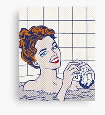 Woman in Bath (Lichtenstein) Canvas Print